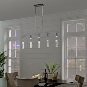 Harmony 5 Light Chandelier (Option: Chrome)