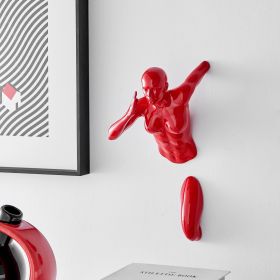 Runner Woman 13" Wall Sculpture (Option: Red)