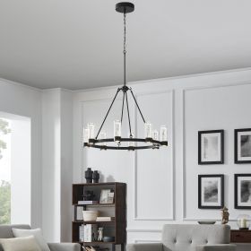 Victory 8 Light Chandelier (Option: Matte Black)