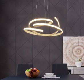 Oslo LED Adjustable Chandelier (Option: Gold)