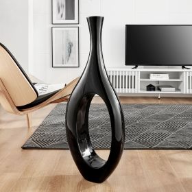 Trombone Vase (Option: Small Black)