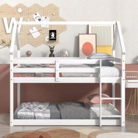 Twin Treehouse Loft Bed (Color: White)